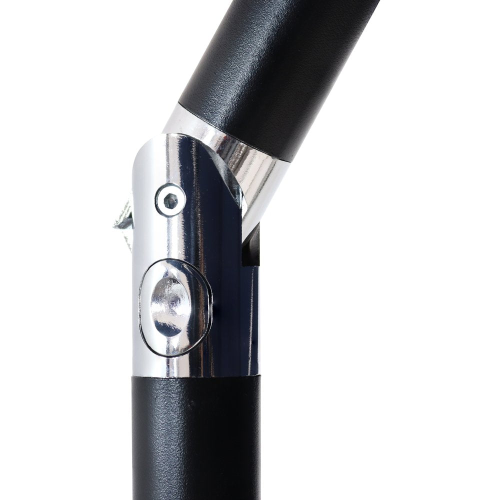 96" Beige Polyester Octagonal Tilt Lighted Market Patio Umbrella