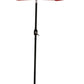 96" Red Polyester Octagonal Tilt Lighted Market Patio Umbrella
