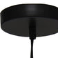 Black And Clear Simple Iron Ceiling Light With Clear Shades