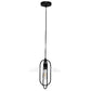 Black And Clear Simple Iron Ceiling Light With Clear Shades