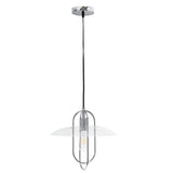 Clear Simple Iron Ceiling Light With Clear Shades