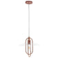 Rose Gold And Clear Simple Iron Ceiling Light With Clear Shades