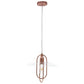 Rose Gold And Clear Simple Iron Ceiling Light With Clear Shades