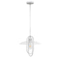Clear And White Simple Iron Ceiling Light With Clear Shades