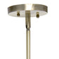 Antiqued Brass Cylinder Iron Ceiling Light With Antiqued Brass Shades