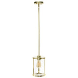 Gold Cylinder Iron Ceiling Light With Gold Shades