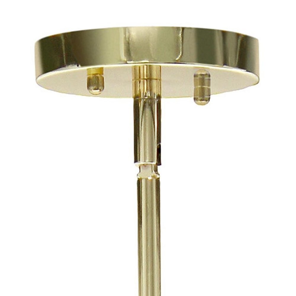 Gold Cylinder Iron Ceiling Light With Gold Shades