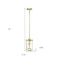 Gold Cylinder Iron Ceiling Light With Gold Shades