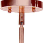 Rose Gold Cylinder Iron Ceiling Light With Rose Gold Shades