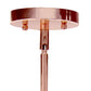 Rose Gold Cylinder Iron Ceiling Light With Rose Gold Shades