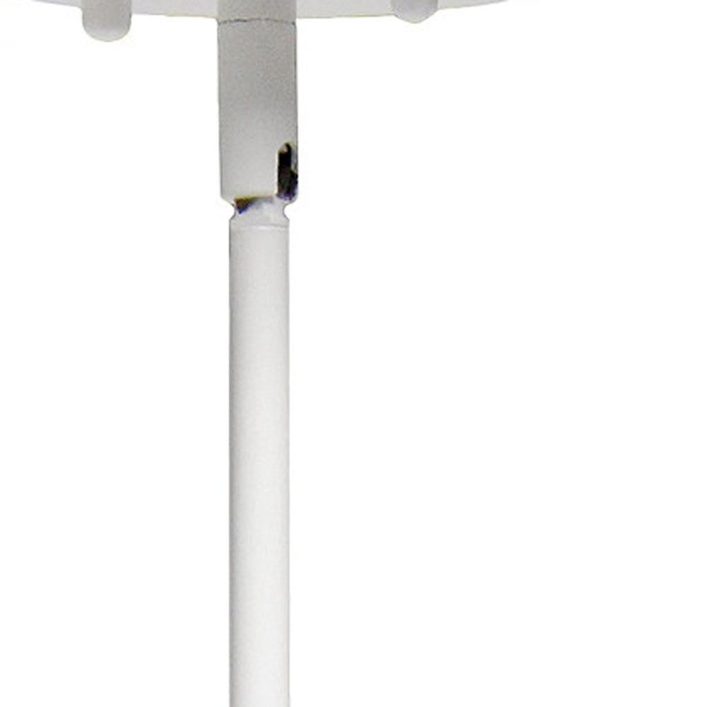 White Cylinder Iron Ceiling Light With White Shades