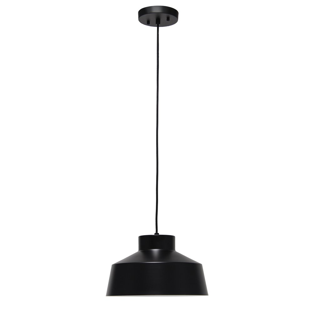 Black Iron Ceiling Light With Black Shades