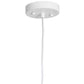 White Hemp Ceiling Light With White Shades