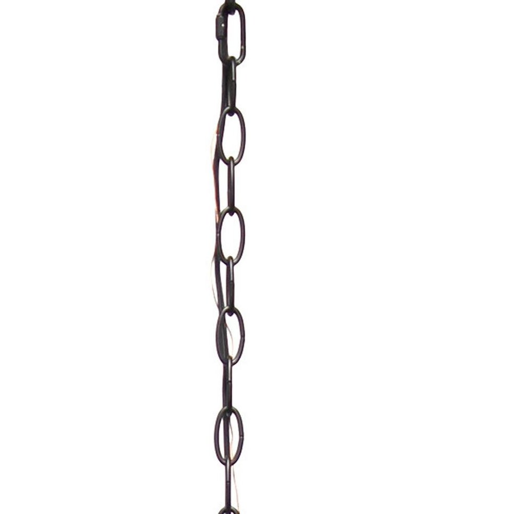 Bronze And Black Sphere Three Light Iron Ceiling Light With Bronze And Black Shades