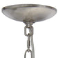 Nickel And Clear Chandelier Five Light Iron Ceiling Light With Clear Shades