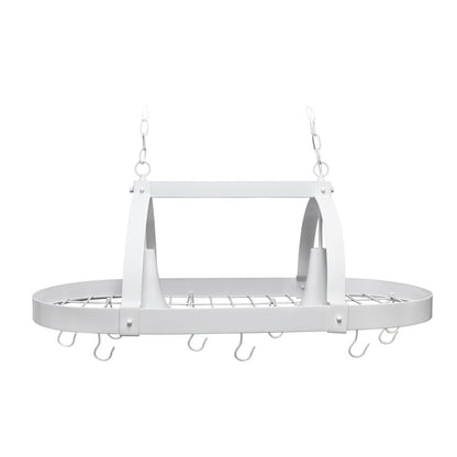 White Kitchen Island Two Light Metal Ceiling Light