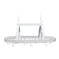 White Kitchen Island Two Light Metal Ceiling Light