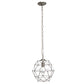 Nickel Candle Style Metal Ceiling Light With Nickel Shades