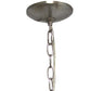 Nickel Candle Style Metal Ceiling Light With Nickel Shades