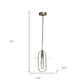 Antiqued Brass And Clear Simple Iron Ceiling Light With Clear Shades