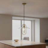 Antiqued Brass And Clear Simple Iron Ceiling Light With Clear Shades