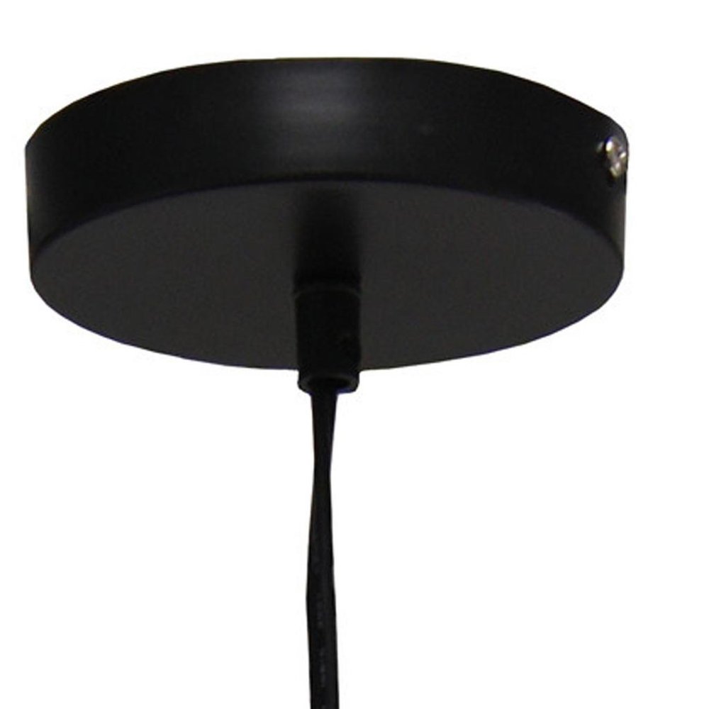 Black And Clear Simple Iron Ceiling Light With Clear Shades