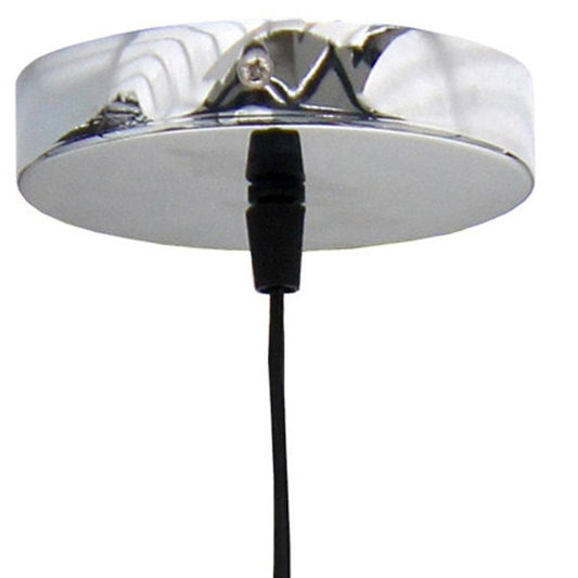 Silver And Clear Simple Iron Ceiling Light With Clear Shades