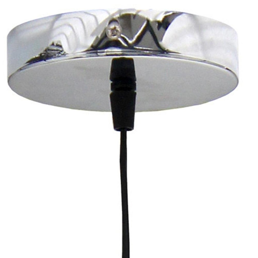 Silver And Clear Simple Iron Ceiling Light With Clear Shades