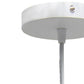 White And Clear Simple Iron Ceiling Light With Clear Shades