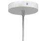 White And Clear Simple Iron Ceiling Light With Clear Shades