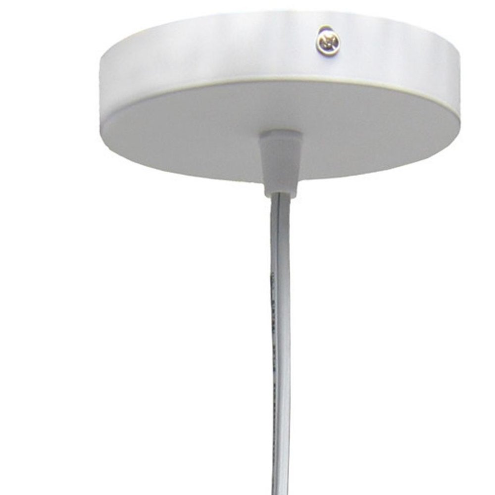 White And Clear Simple Iron Ceiling Light With Clear Shades