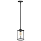 Black Cylinder Iron Ceiling Light With Black Shades