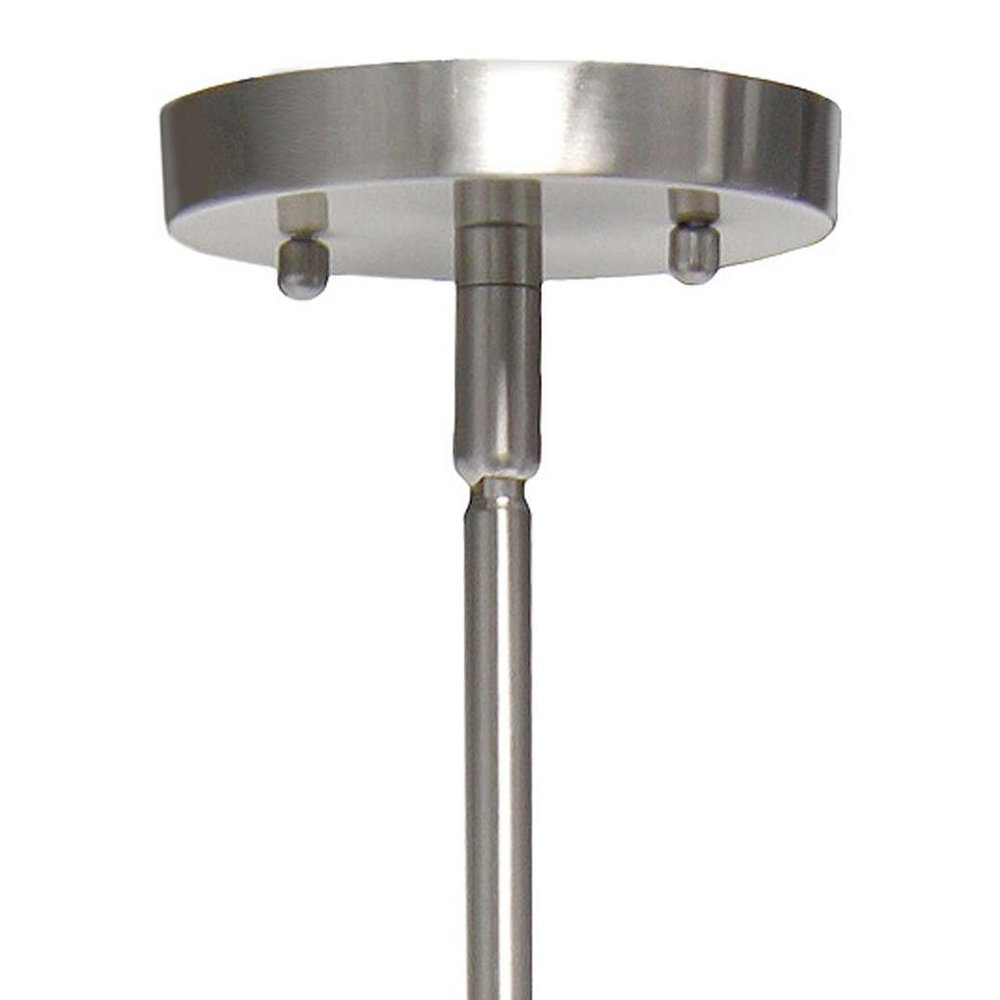 Nickel Cylinder Iron Ceiling Light With Nickel Shades