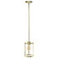 Gold Cylinder Iron Ceiling Light With Gold Shades