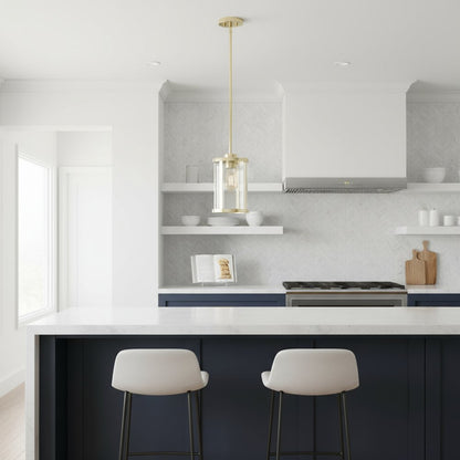 Gold Cylinder Iron Ceiling Light With Gold Shades