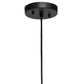 Black Dome Iron Ceiling Light With Black Shades