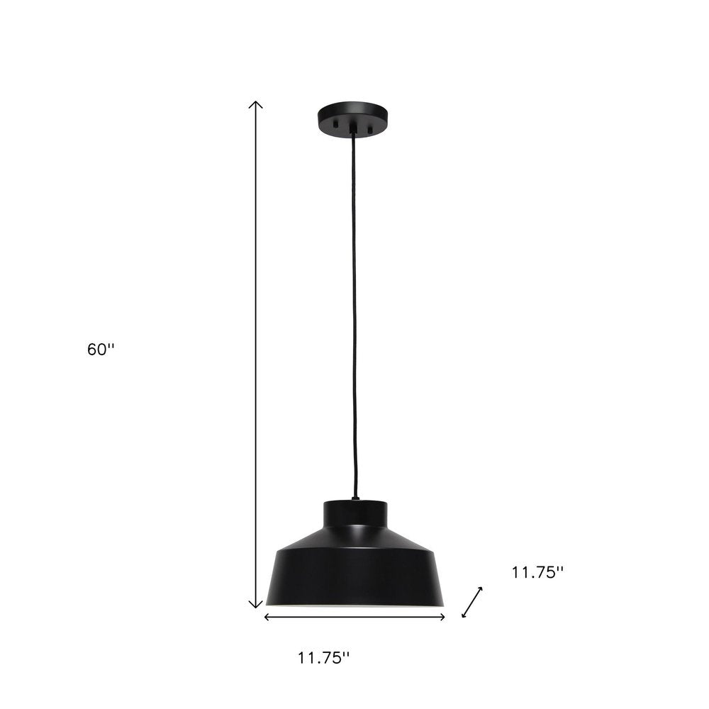 Black Dome Iron Ceiling Light With Black Shades