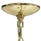 Gold And Clear Chandelier Three Light Iron Ceiling Light With Clear Shades