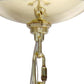 Gold And Clear Chandelier Five Light Iron Ceiling Light With Clear Shades
