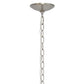 Nickel And Clear Sphere Three Light Iron Ceiling Light With Nickel And Clear Shades