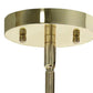 Gold And Clear Cylinder Iron Ceiling Light With Clear Shades