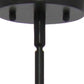 Black Caged Iron Ceiling Light With Black Shades