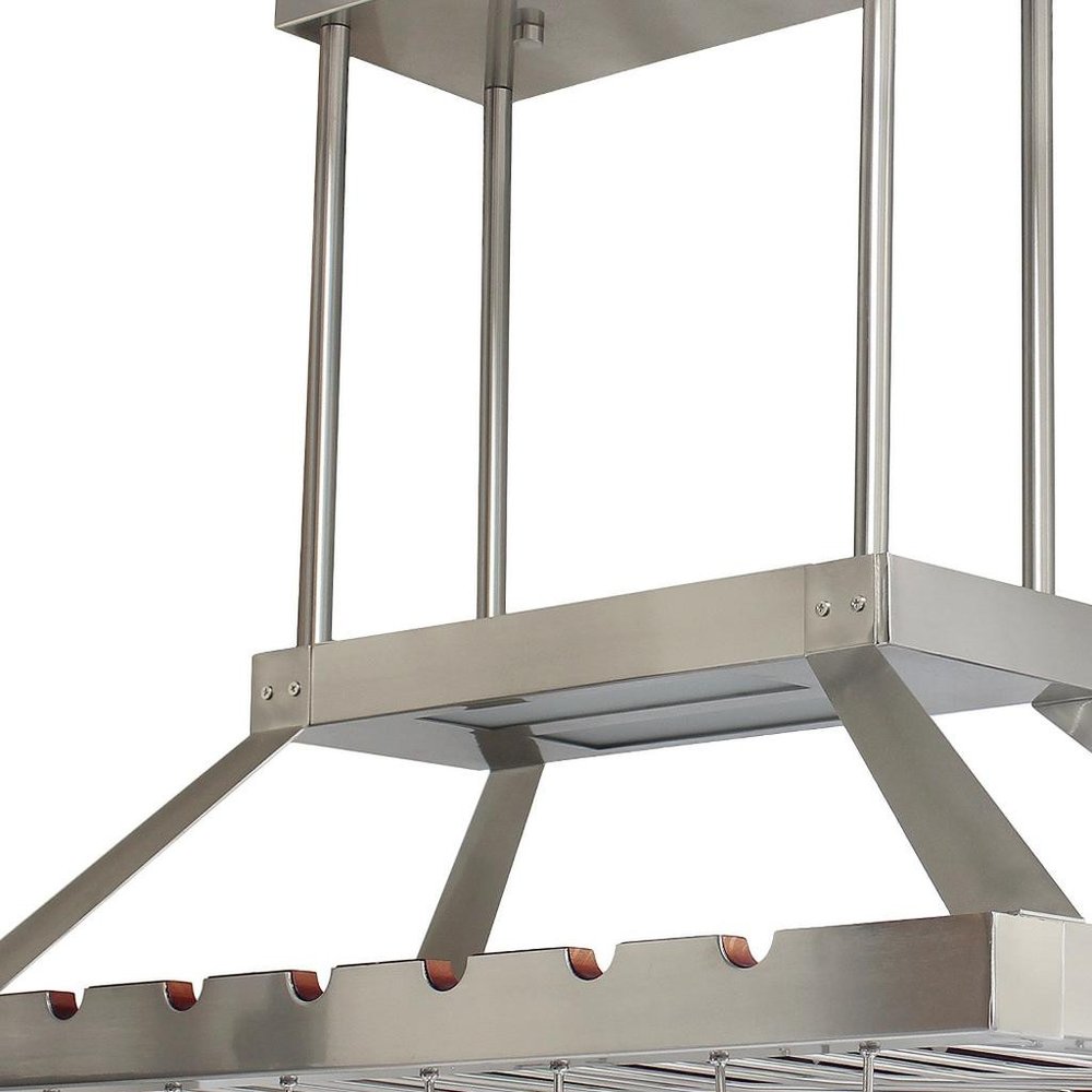 Nickel Kitchen Island Two Light Iron LED Edison Bulb Flush Ceiling Light