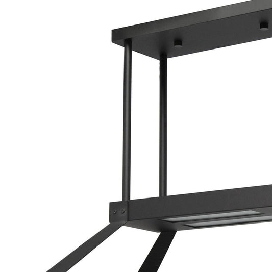 Bronze Kitchen Island Two Light Iron LED Edison Bulb Flush Ceiling Light