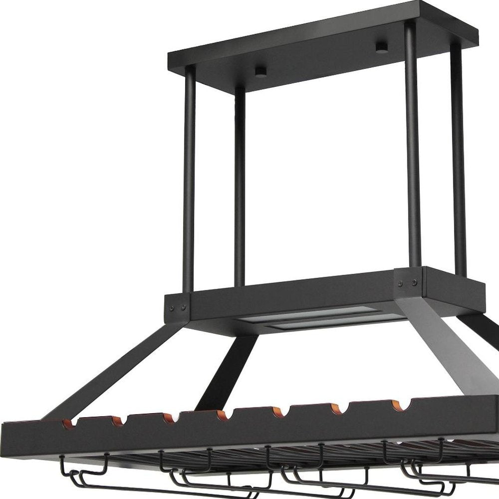 Bronze Kitchen Island Two Light Iron LED Edison Bulb Flush Ceiling Light