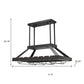 Bronze Kitchen Island Two Light Iron LED Edison Bulb Flush Ceiling Light