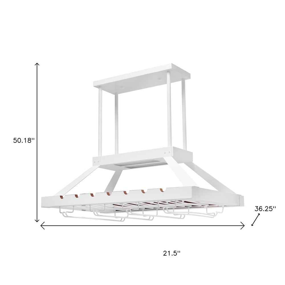 White Kitchen Island Two Light Iron LED Edison Bulb Flush Ceiling Light