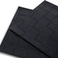 18" Set of Four Black Basketweave Faux Leather Placemats