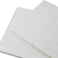 18" Set of Four White Basketweave Faux Leather Placemats