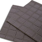 18" Set of Four Espresso Basketweave Faux Leather Placemats